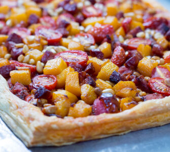 Chilli Chorizo Butternut Slice