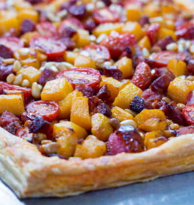 Chilli Chorizo Butternut Slice