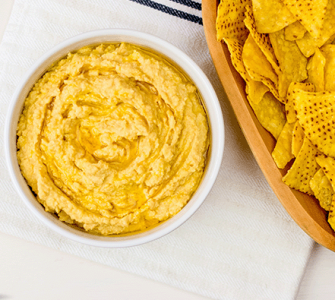 homemade hummus