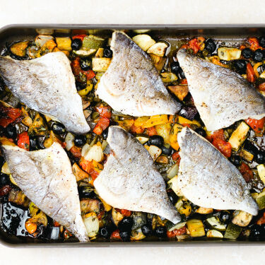 Greek style sea bream recipe