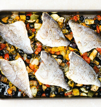 Greek style sea bream recipe