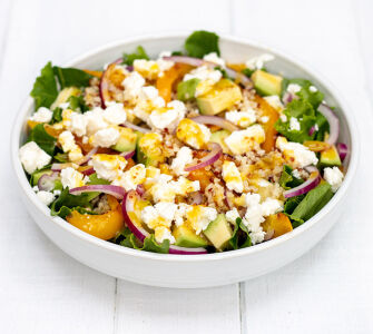 Kale, quinoa and feta salad