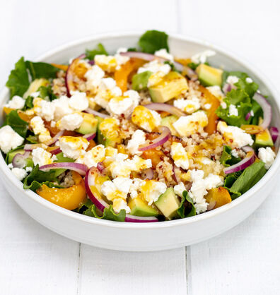 Kale, quinoa and feta salad