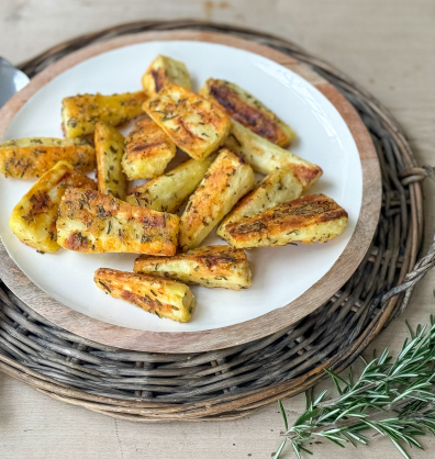 Parmesan roasted parsnips