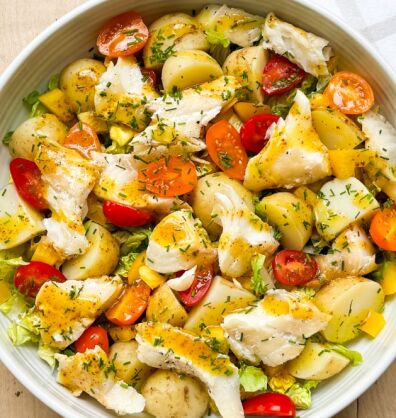 Honey & Mustard Smoked Haddock Salad
