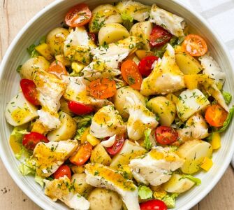 Honey & Mustard Smoked Haddock Salad
