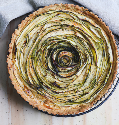 courgette and mascarpone tart