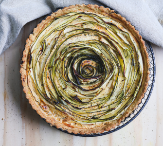courgette and mascarpone tart