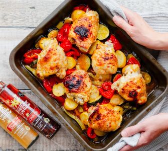 Chilli Chicken & Vegetable Traybake