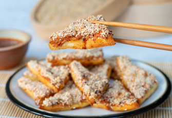 Air fryer prawn toast