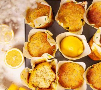 lemon drizzle muffins