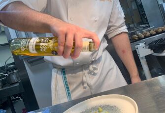 chef using mellow yellow