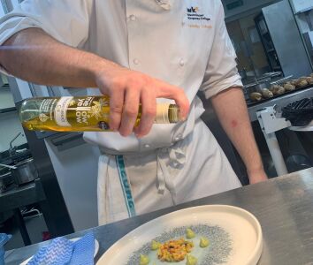 chef using mellow yellow