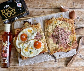 Dom in the kitchen croque madame
