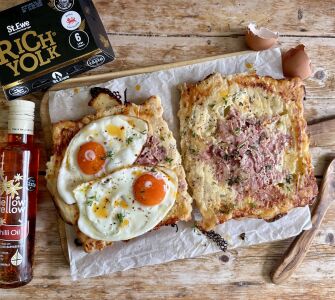 Dom in the kitchen croque madame
