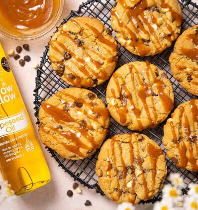 salted caramel chocolate chip cookies