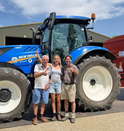 Three generations of Farrington's completing rapeseed harvest 2026