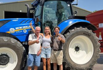 Three generations of Farrington's completing rapeseed harvest 2026