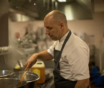 Adam Gray cooking