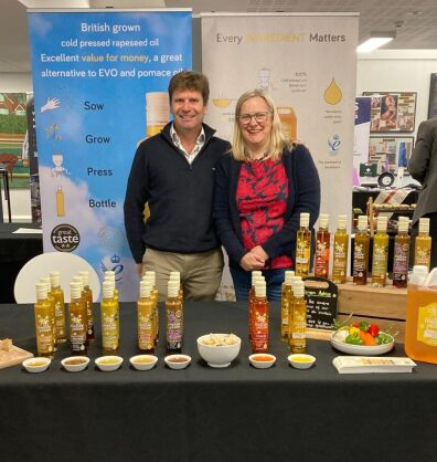 Duncan and Rachel from Mellow Yellow at the Thomas Franks conference